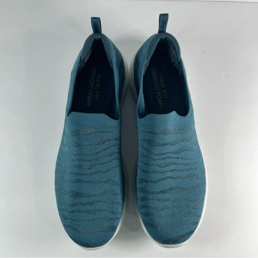 Teal Slip-On Sneakers - Picture 3 of 10